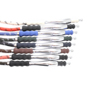 MYA Saray Medium Rubber/Aluminum Handle Hose - Hookah Junkie