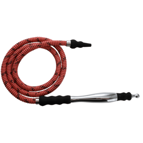 MYA Saray Medium Rubber/Aluminum Handle Hose - Hookah Junkie