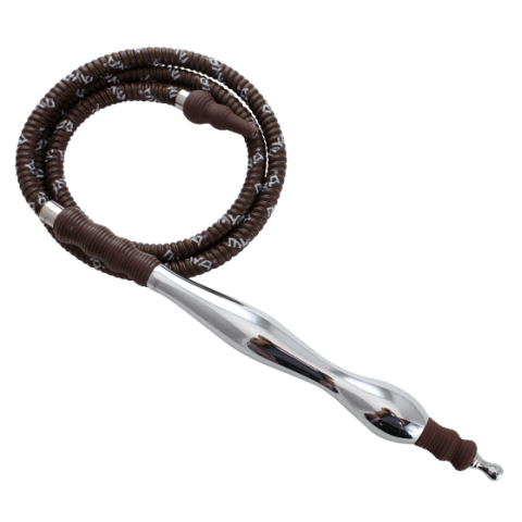 MYA Saray Large Rubber/Aluminum Handle Hose - Hookah Junkie