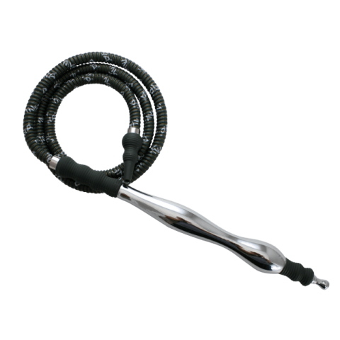 MYA Saray Large Rubber/Aluminum Handle Hose - Hookah Junkie