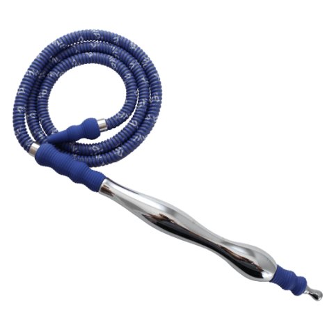 MYA Saray Large Rubber/Aluminum Handle Hose - Hookah Junkie