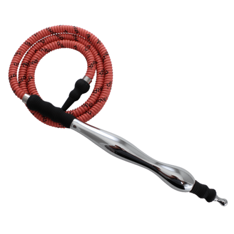MYA Saray Large Rubber/Aluminum Handle Hose - Hookah Junkie