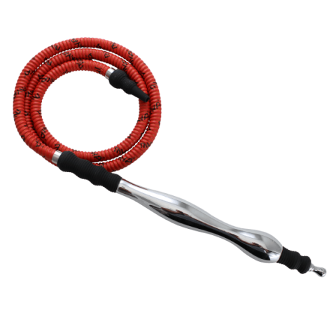 MYA Saray Large Rubber/Aluminum Handle Hose - Hookah Junkie