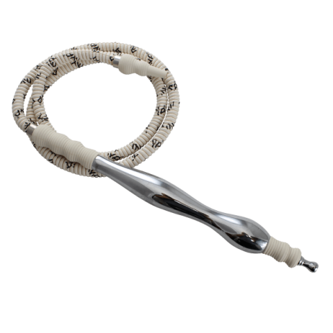 MYA Saray Large Rubber/Aluminum Handle Hose - Hookah Junkie