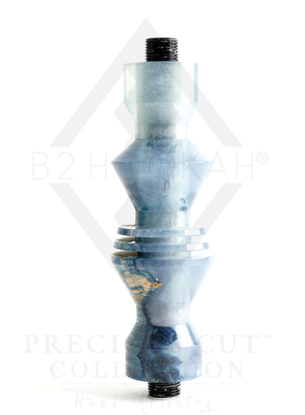 B2 Hookah® Precious Cut Collection™ Virgo Stellar Stream & Stabilized Burl Wood - Hookah Junkie