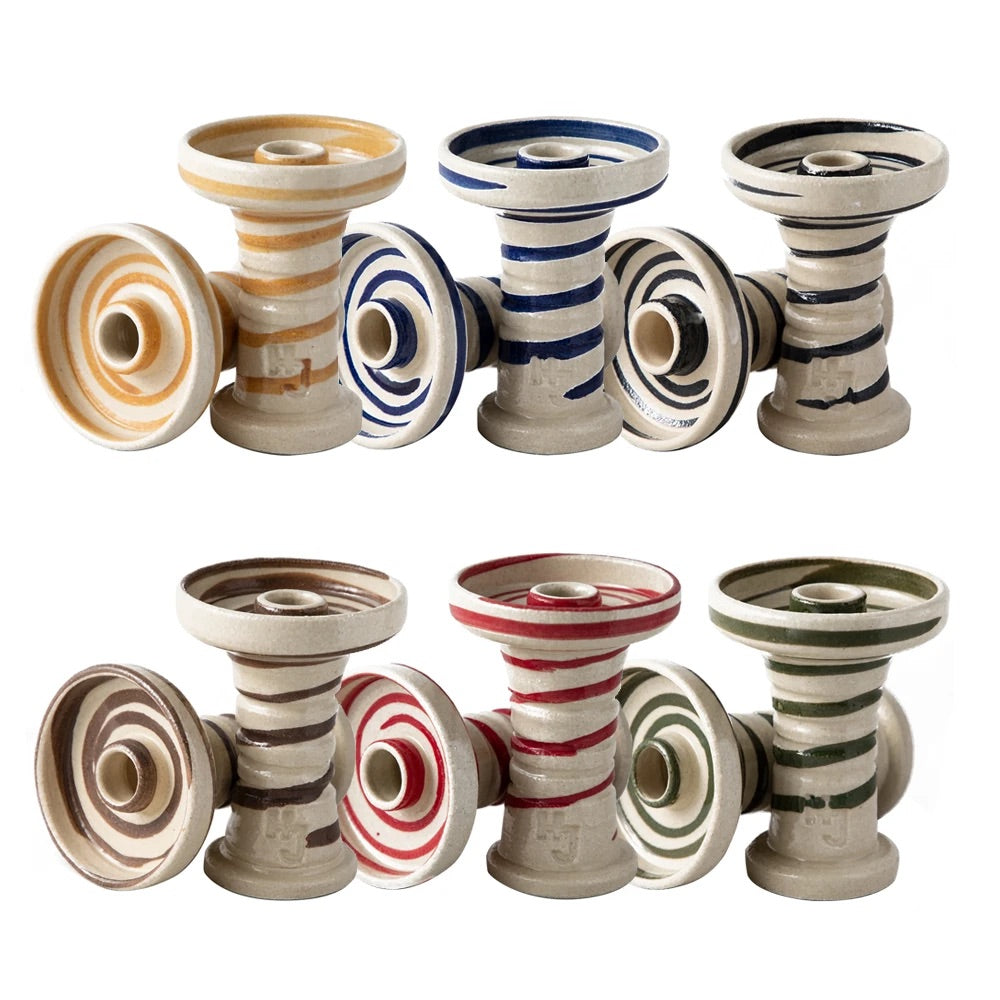 The VHS Vanilla Harmony Swirl Hookah Bowl - Hookah Junkie