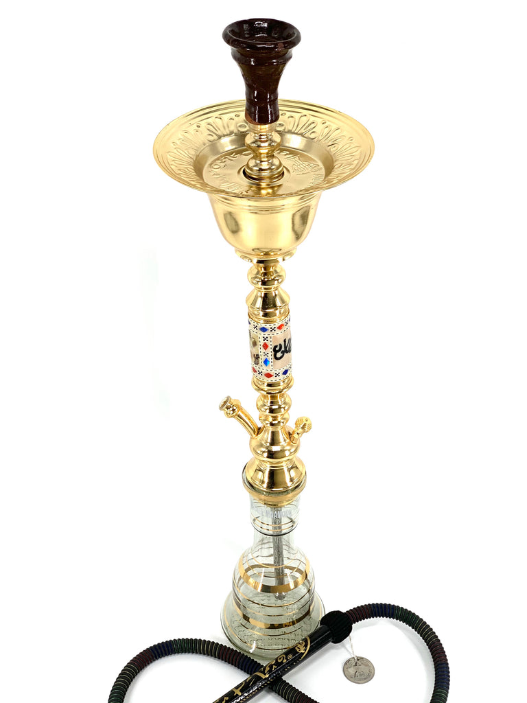 Khalil Mamoon Sadaf Dana Ice Large Hookah – 37” Shisha Smoking Pipe  Designed for a Great Smoking Experience – Handcrafted Work of Art :  : Home