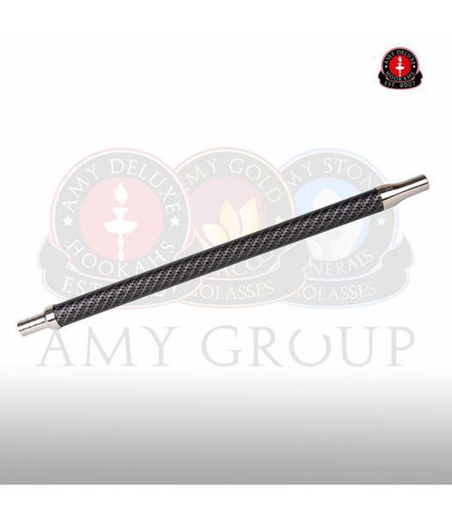 AMY DELUXE STAINLESS STEEL HOSE WITH CARBON Handle DESIGN - Hookah Junkie