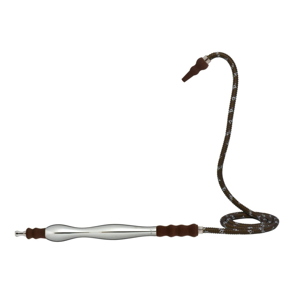 MYA Saray Large Rubber/Aluminum Handle Hose - Hookah Junkie