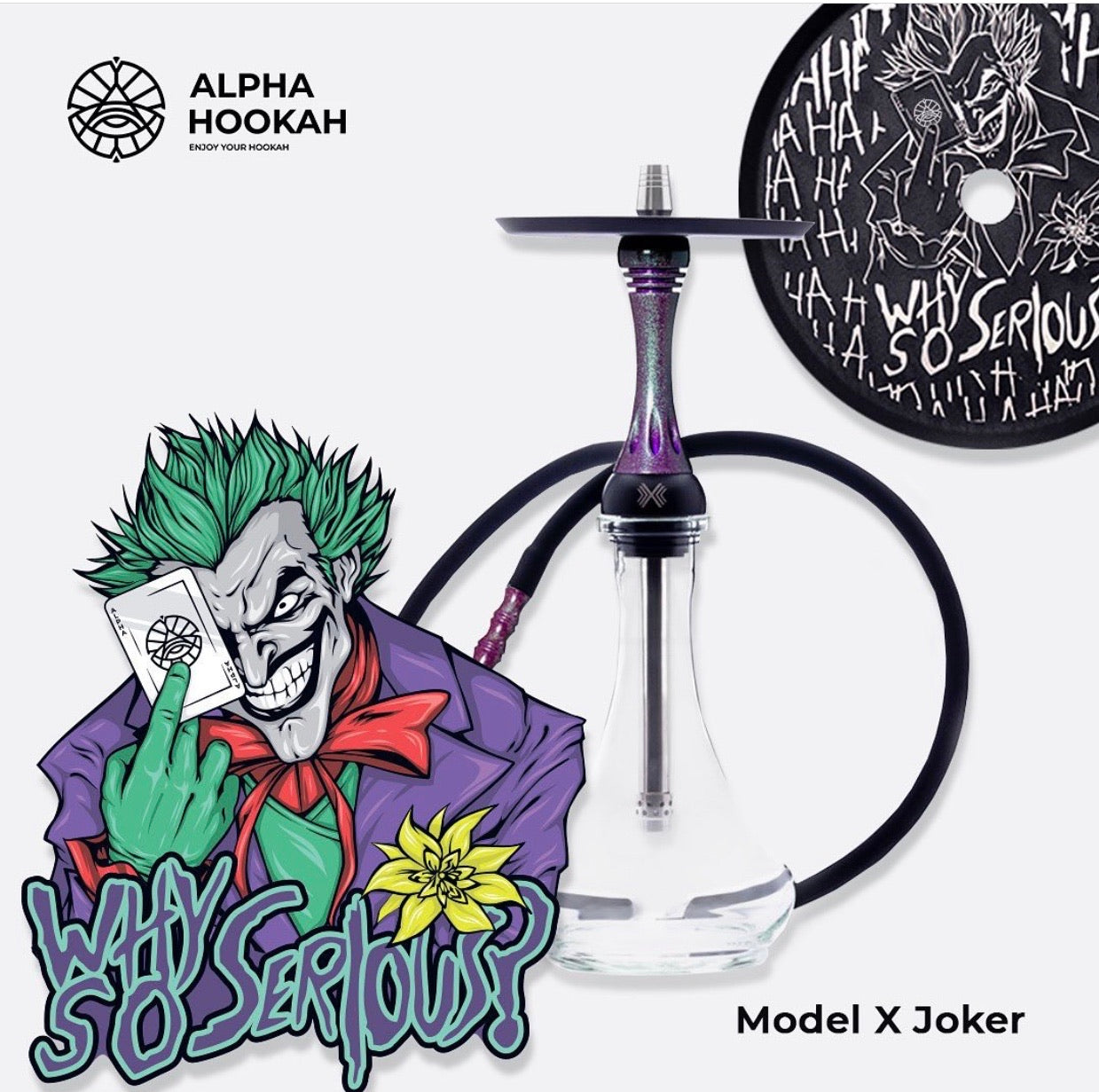 Alpha Hookah X - Limited Edition Joker (Complete) - Hookah Junkie