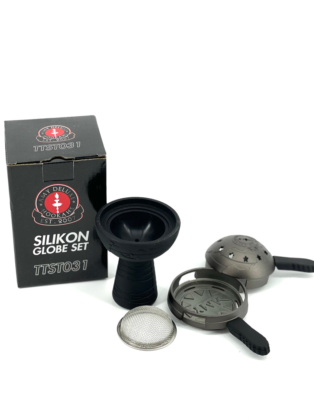 Amy Glassi Globe Set  With Silicone  Bowl - Hookah Junkie