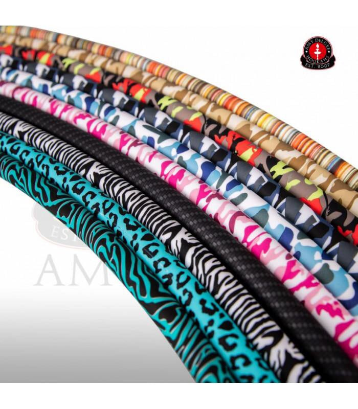 AMY DELUXE SILICONE HOSE W/ DESIGN - Hookah Junkie