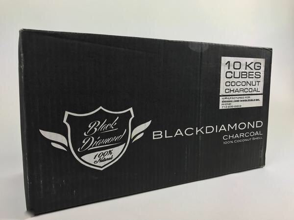 Black Diamond Coconut Charcoal 10 Kilo Case Cubes - Hookah Junkie