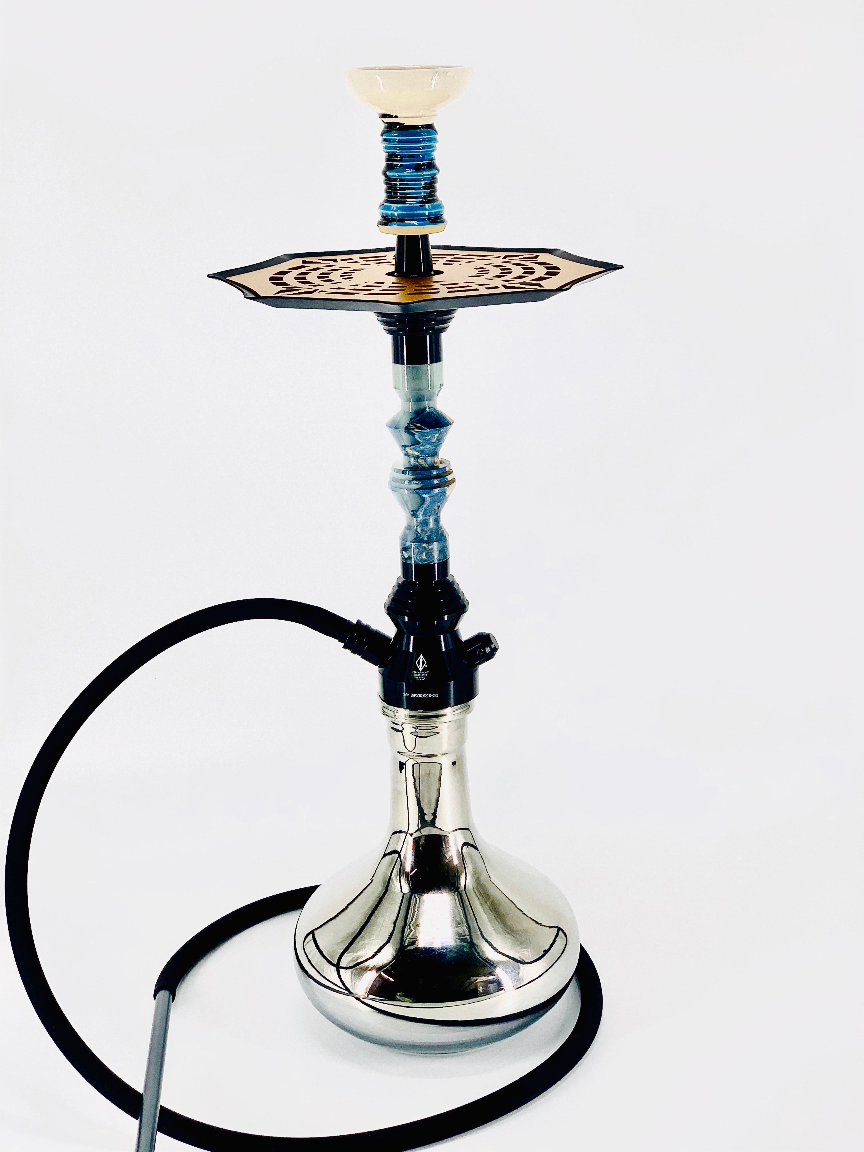 B2 Hookah® Precious Cut Collection™ Virgo Stellar Stream & Stabilized Burl Wood - Hookah Junkie