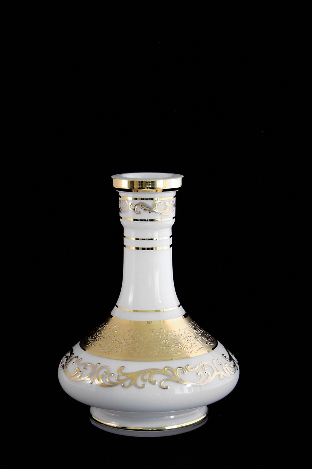 Genie Bohemian Czech Republic Base with 24K Gold Filigree-Genie - Hookah Junkie