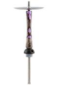 Werkbund Hookah - Amber Violet Black Stem and Hose - Hookah Junkie