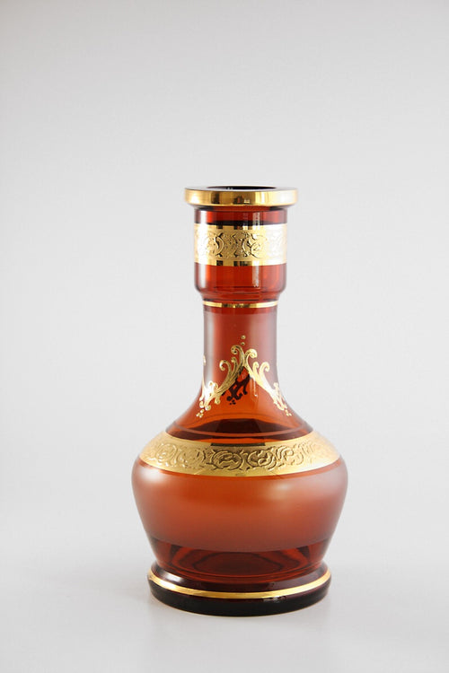 Zahrah Jumbo Bohemian Czech Republic Base with 24K Gold Filigree