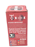 CocoUrth Charcoal XXX Cubes 54/PCS – 1KG - Hookah Junkie