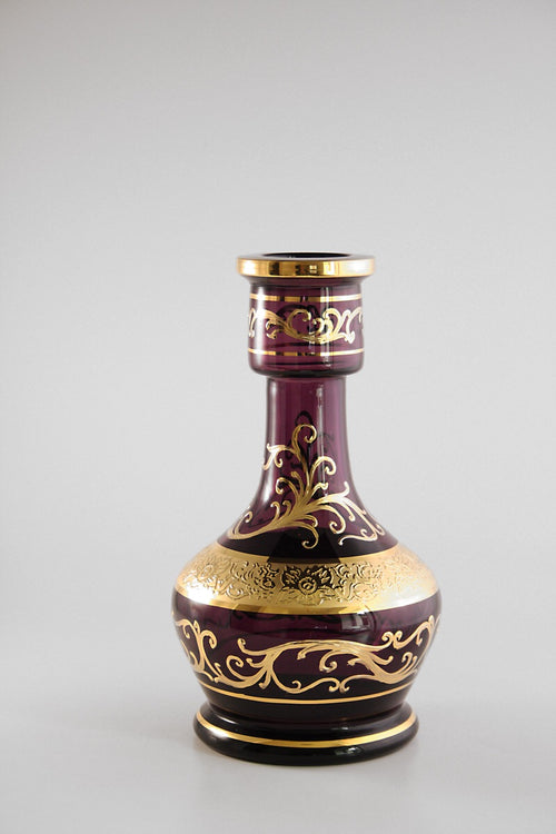 Zahrah Jumbo Bohemian Czech Republic Base with 24K Gold Filigree – view 2