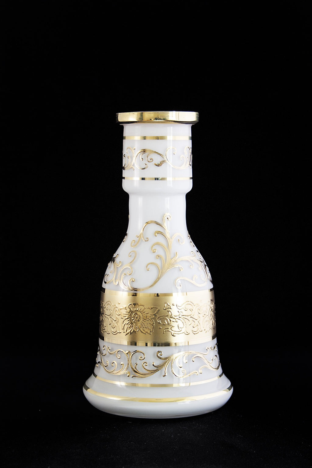 Bohemian Czech Republic Base with 24K Gold Filigree - Hookah Junkie