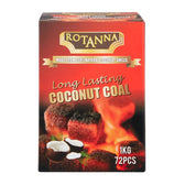 coco nour Rotana Charcaol 72 piece hookah coal