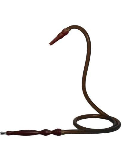 632S MYA Silicon Rubber finishing Long Handle Hose - Hookah Junkie