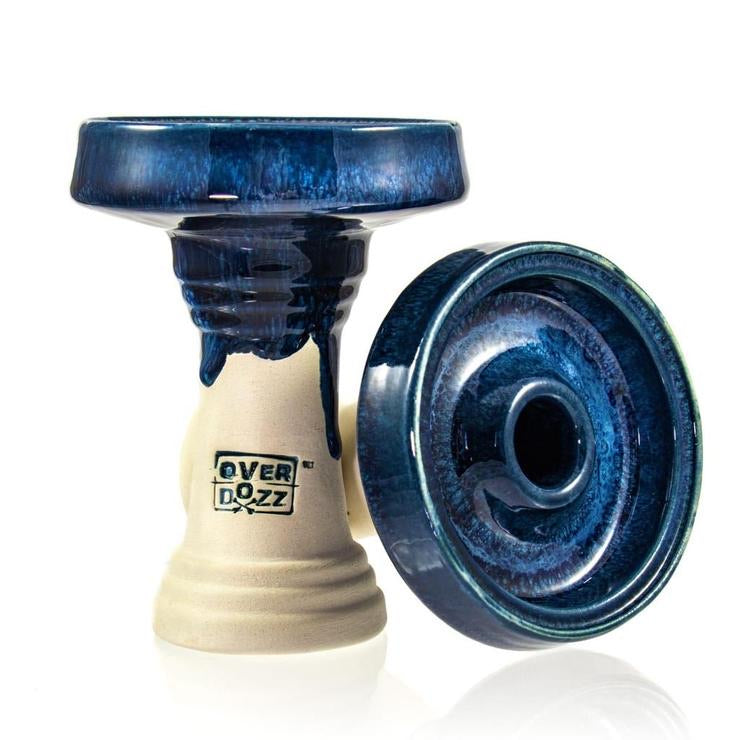 Overdozz Premium Phunnel Bowl G1 (Starbuzz Nar Compatible) - Blue Over White Clay - Hookah Junkie