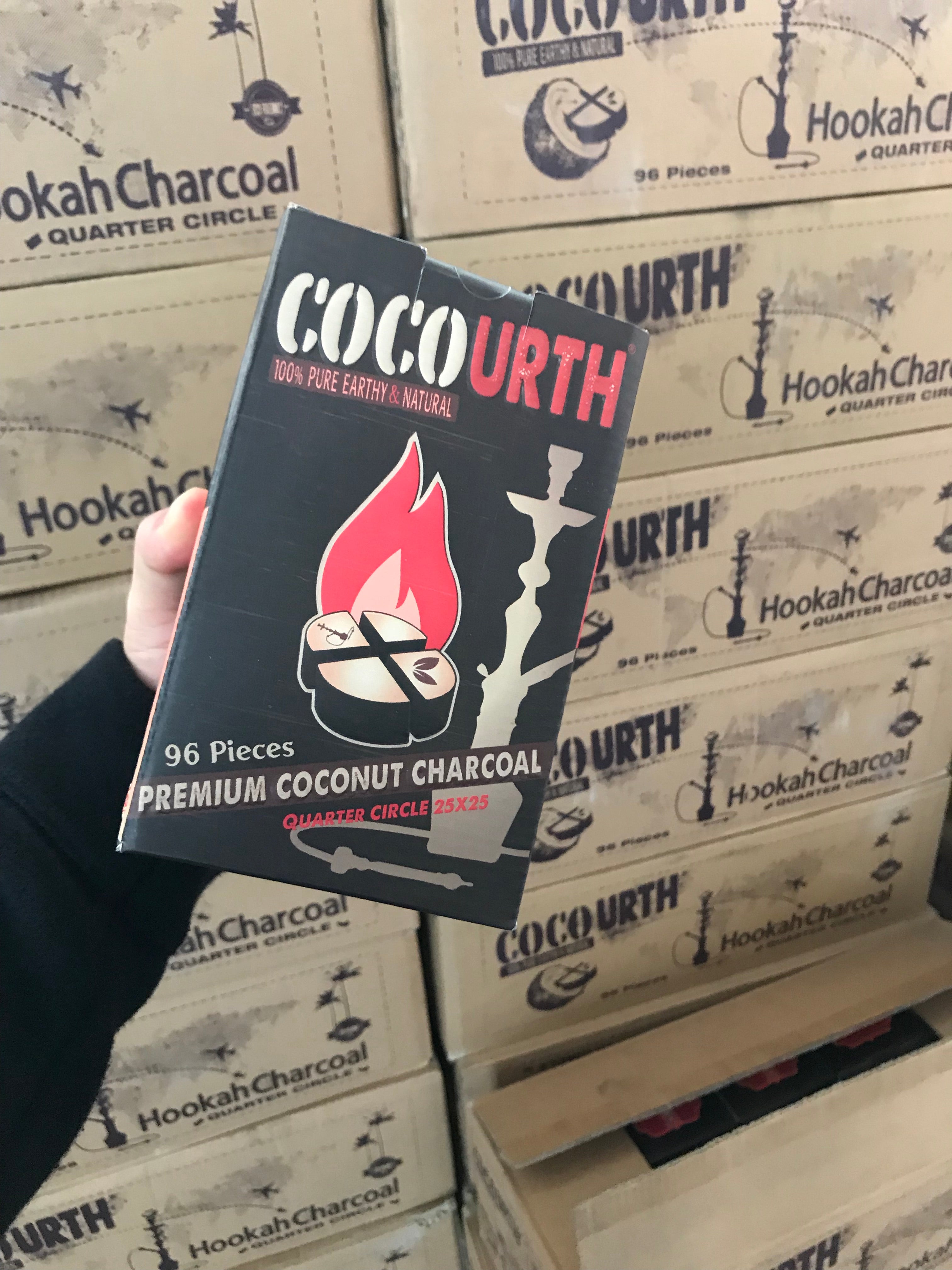 CocoUrth Quarter Circle 96 pieces - Hookah Junkie