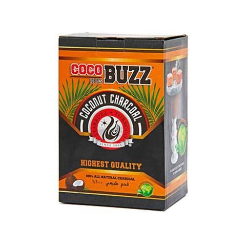 Coco Buzz Natural Hookah Coals (108 Pieces) - Hookah Junkie