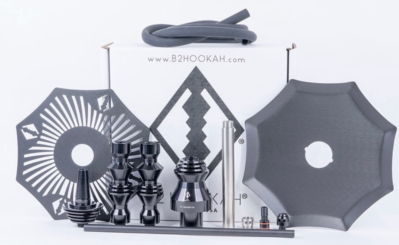B2 Hookah v4 Stem (Comes with B2 Tray & B2 Hose) - Hookah Junkie