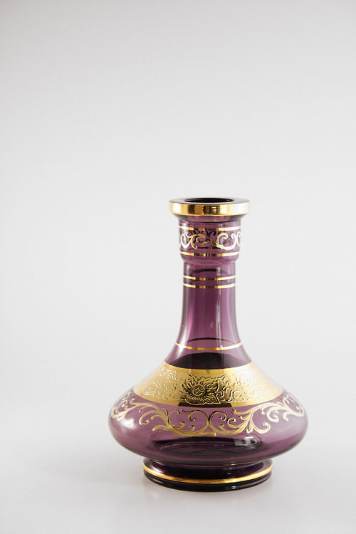 Zahrah Genie Bohemian Czech Republic Base with 24K Gold Filigree-Genie