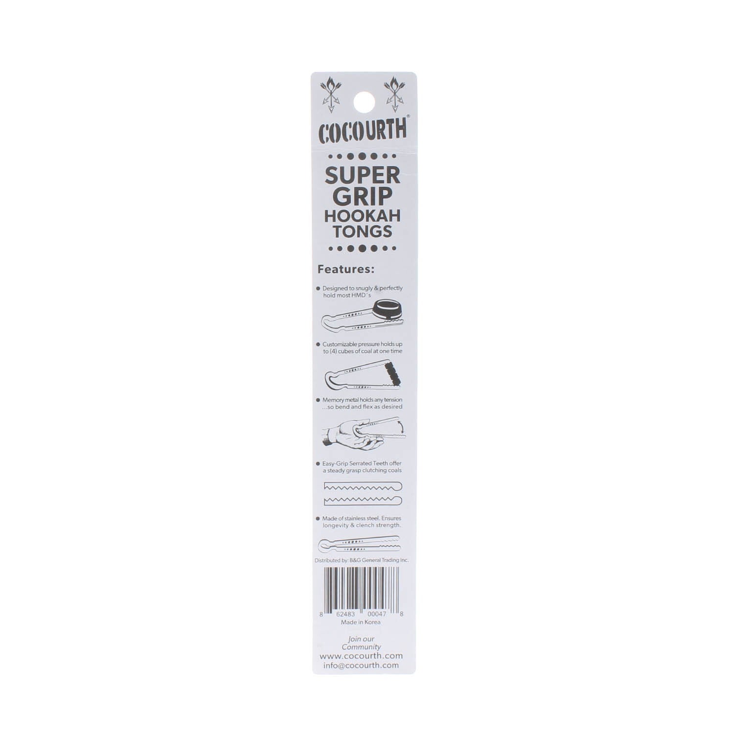 Cocourth Charcoal Hookah Tongs - Hookah Junkie