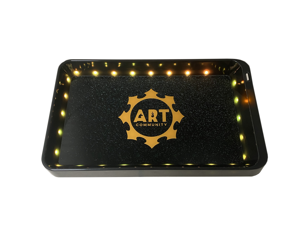ART Community Hookah Packing Tray (Alpaca•Regal•Tangiers) L.E.D. Mini Glow Tray - Hookah Junkie