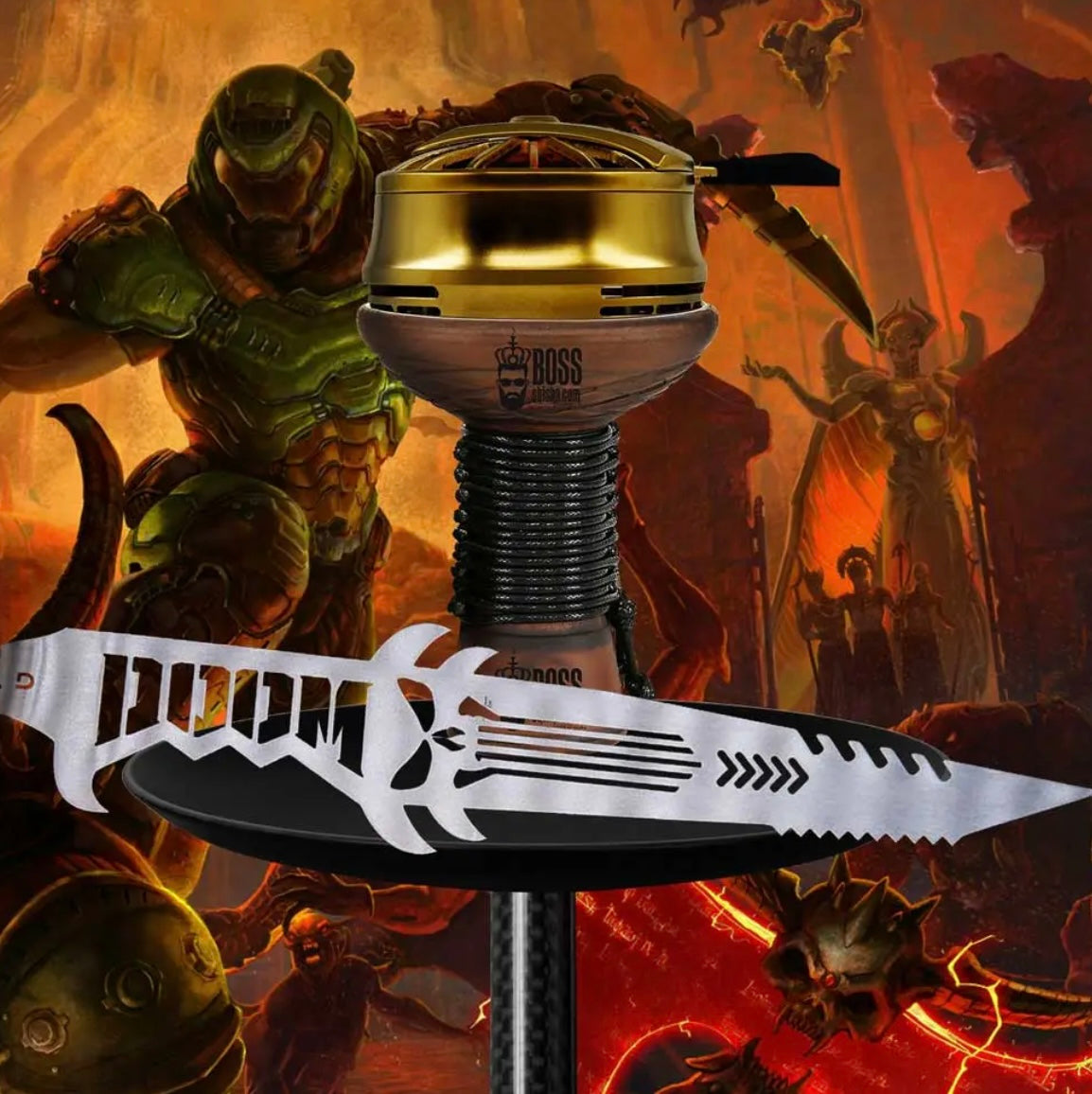 Doom Hookah Tongs by Nomad - Hookah Junkie