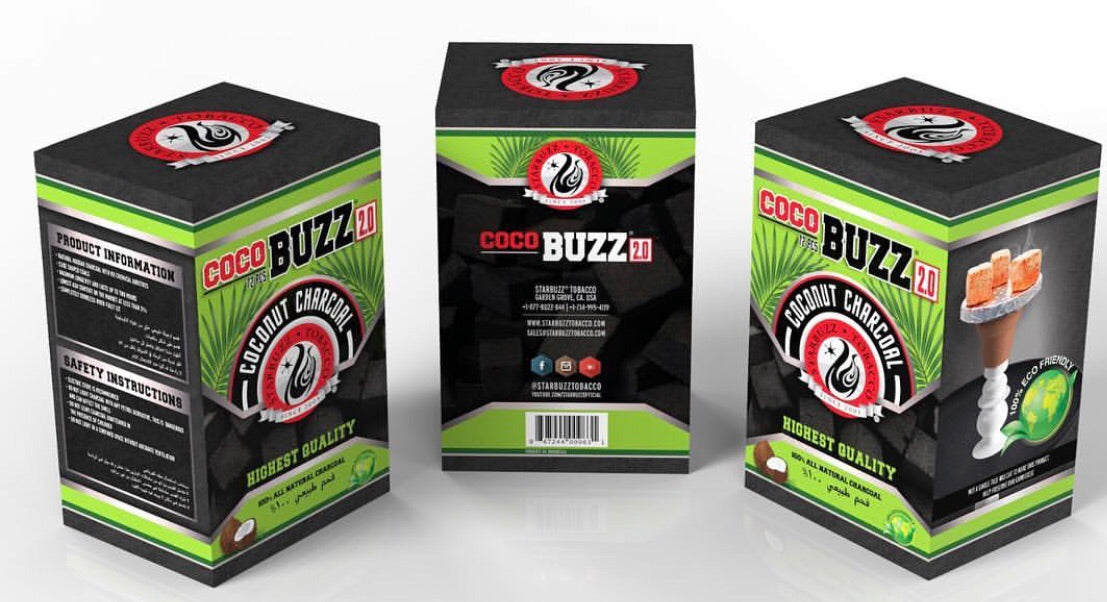 Coco Buzz 2.0 Hookah Coals (72 Pieces) - Hookah Junkie