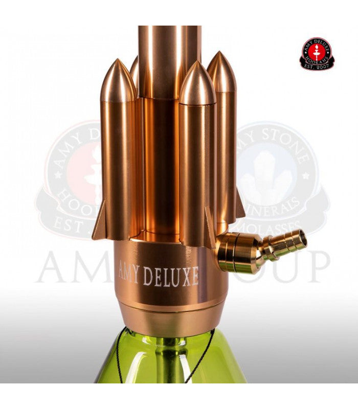 Amy Deluxe Mini  Rocket Hookah Gold Edition - Hookah Junkie