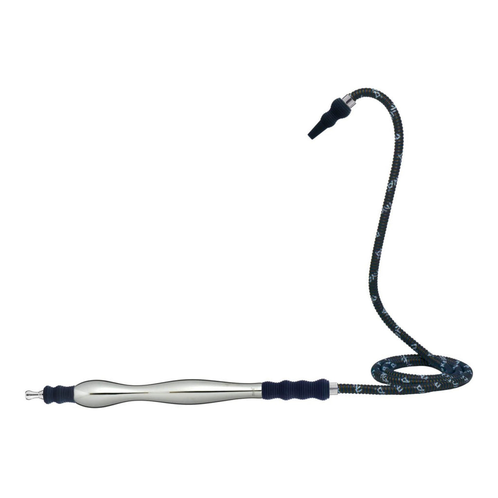 MYA Saray Large Rubber/Aluminum Handle Hose - Hookah Junkie