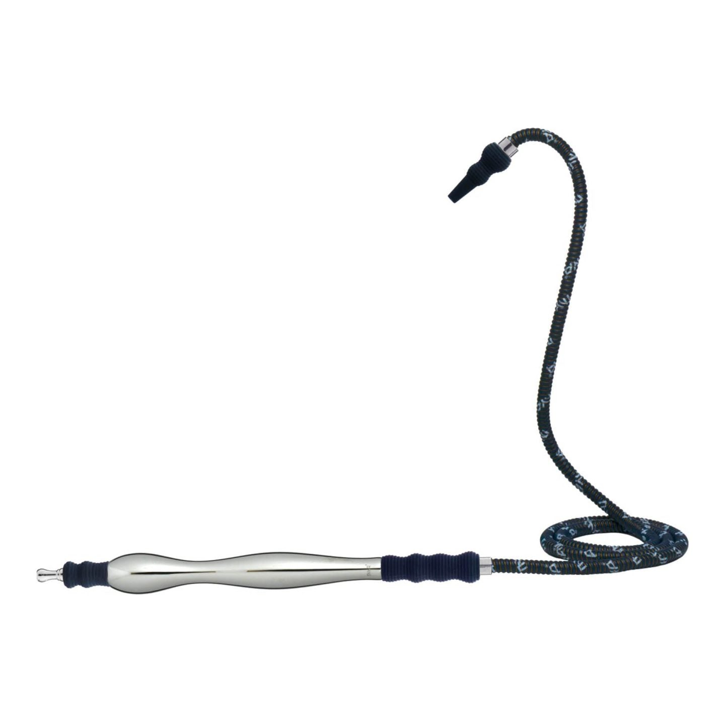 MYA Saray Large Rubber/Aluminum Handle Hose - Hookah Junkie