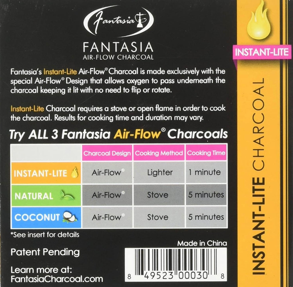 FANTASIA AIR Flow Instant LITE Charcoal - Hookah Junkie