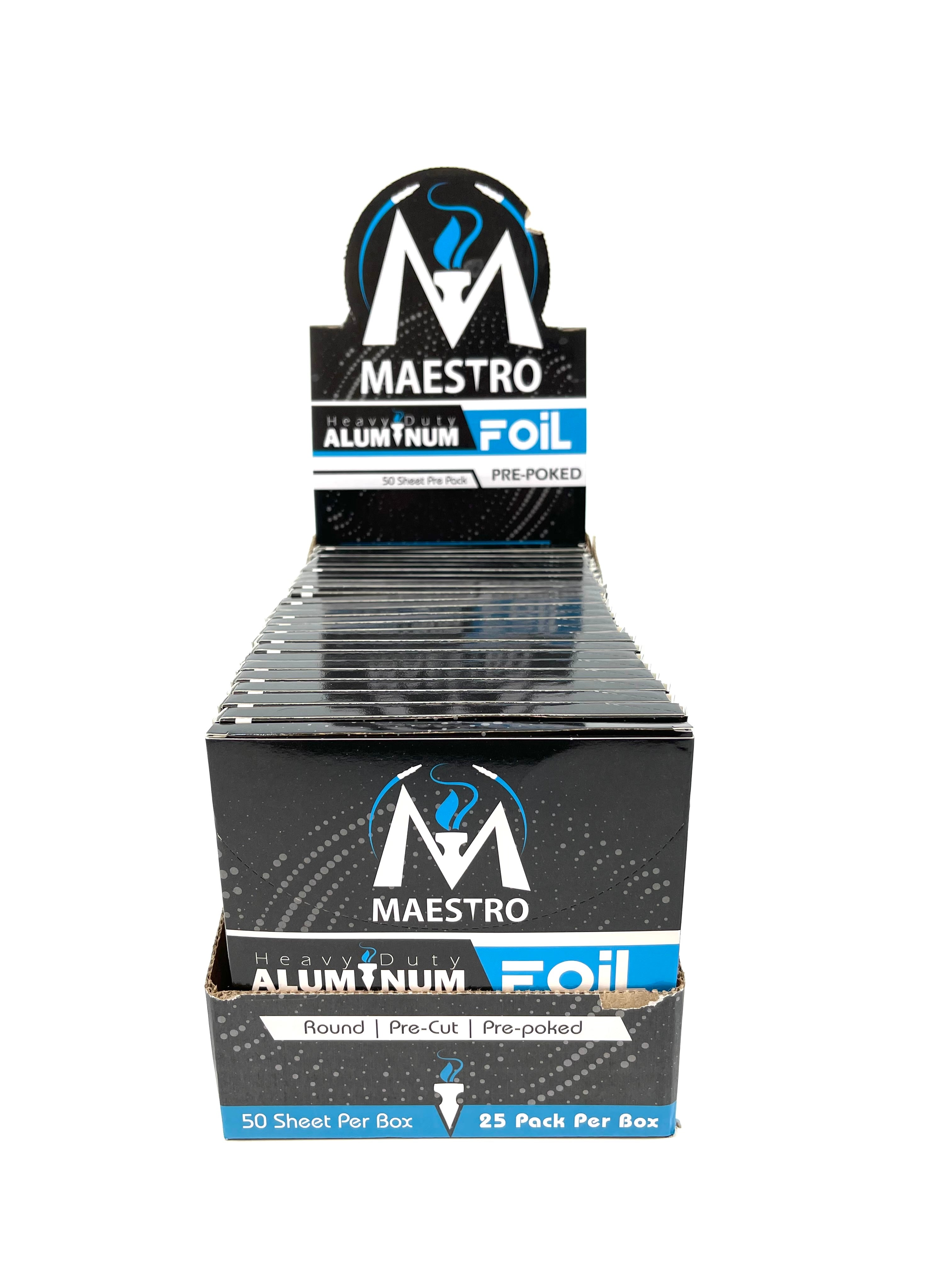 Maestro Pre Poked Thick Foil - Hookah Junkie