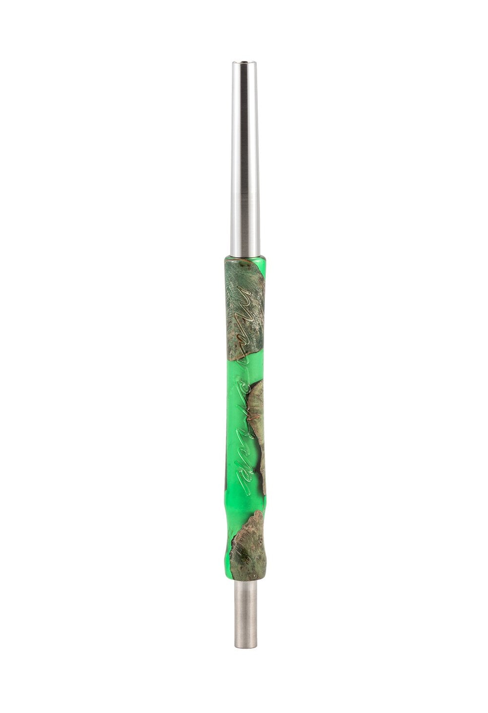 Werkbund Hookah - Amber Green Stem and Hose - Hookah Junkie