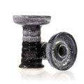 Overdozz Premium Phunnel Bowl G2-W White Clay - Charcoal Black - Hookah Junkie