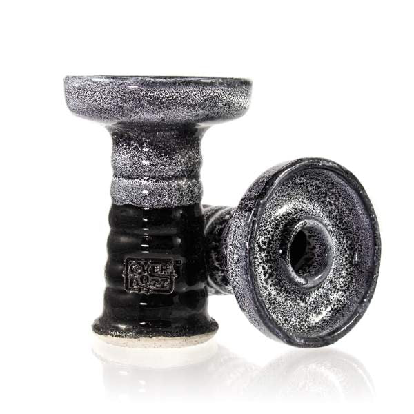 Overdozz Premium Phunnel Bowl G2-W White Clay - Charcoal Black - Hookah Junkie