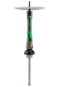 Werkbund Hookah - Amber Green Stem and Hose - Hookah Junkie