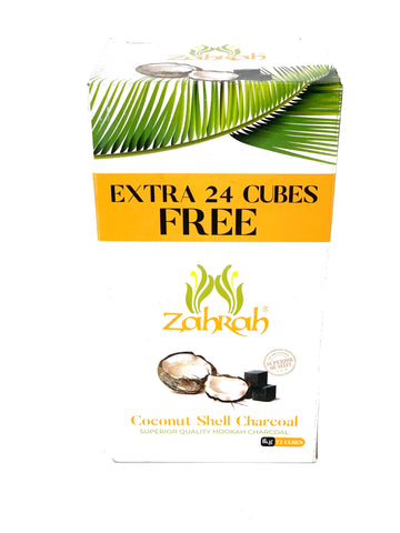 Zahrah Coconut Charcoal - Hookah Junkie