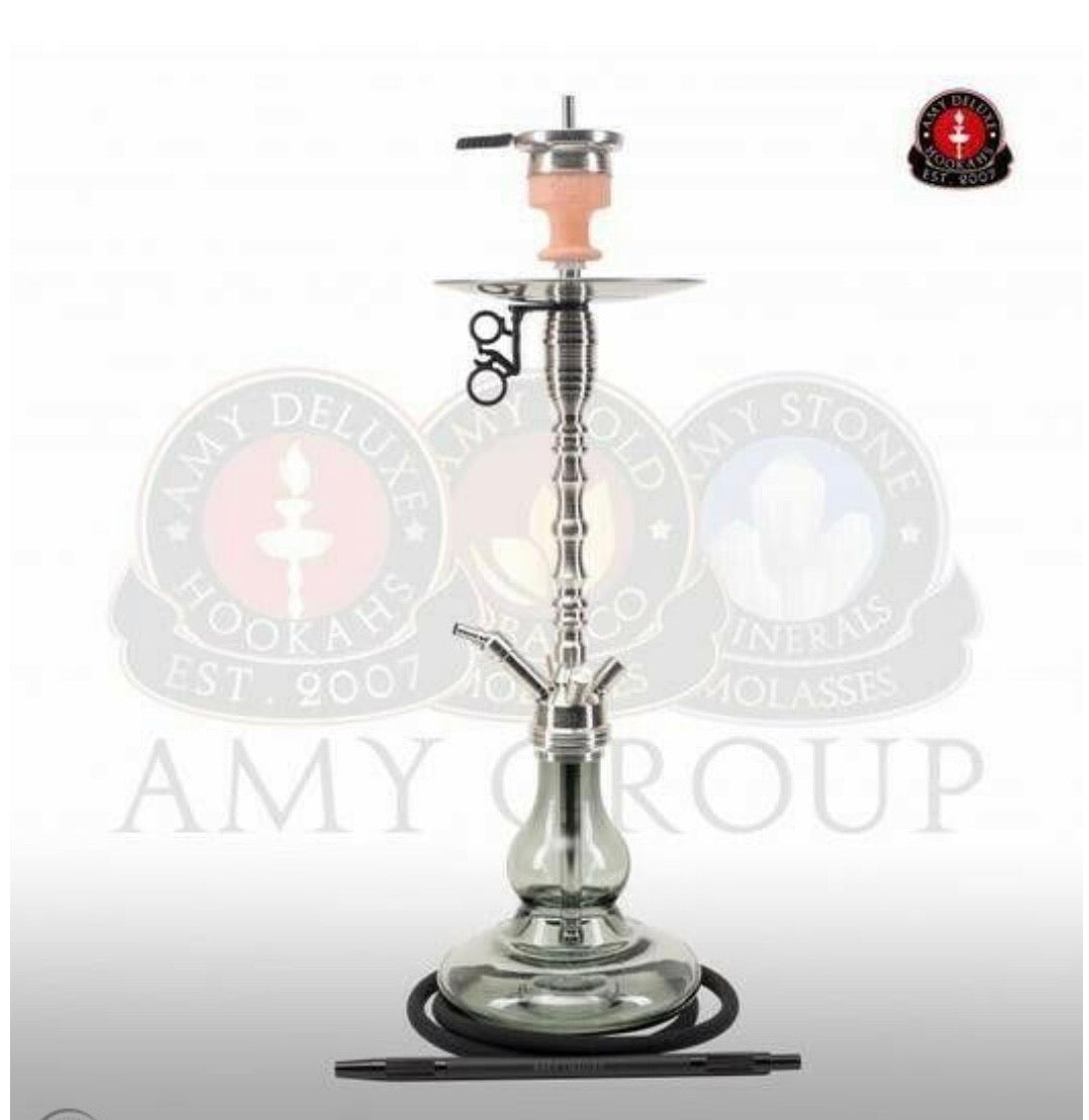AMY DELUXE HOOKAH STEEL 100% AUTHENTIC STAINLESS STEEL SHISHA 501 - Hookah Junkie