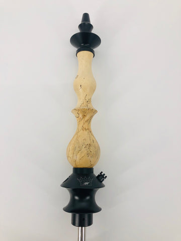 Regal Queen Stem  Spalted Maple Wood Custom - Hookah Junkie