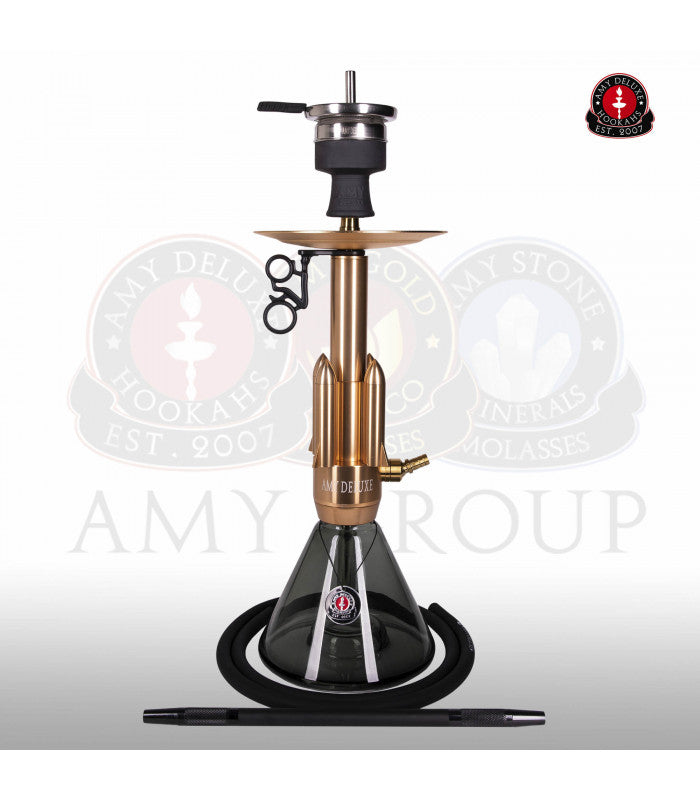 Amy Deluxe Mini  Rocket Hookah Gold Edition - Hookah Junkie