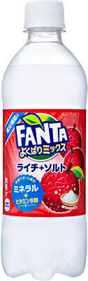 Exotic Soda FANTA SALTY LYCHEE Bottle IMPORTED FROM JAPAN
