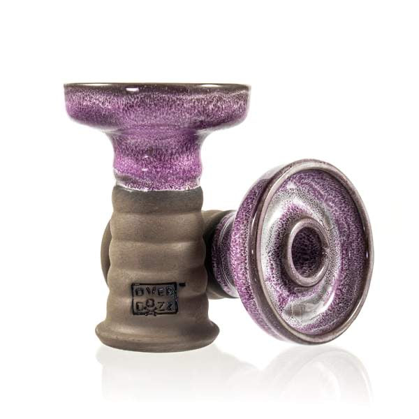 Overdozz Premium Phunnel Bowl G2-B Black Clay - Lilac - Hookah Junkie